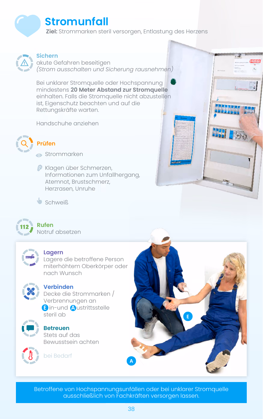 Vorgehen beim Stromunfall